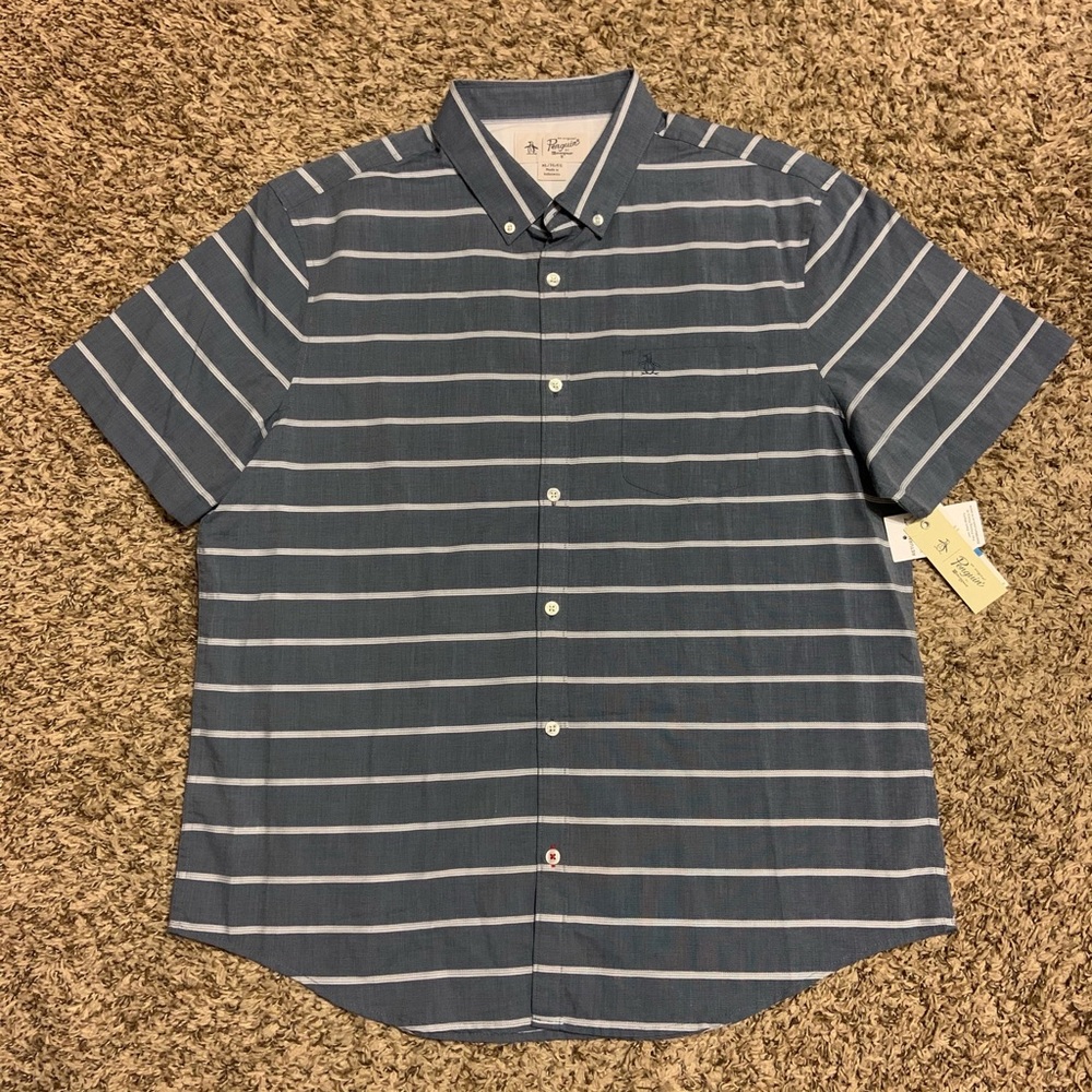 Penguin Munsingwear Short Sleeve Button Up Shirt